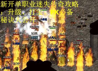 新开单职业迷失传奇攻略:升级、打宝、PK必备秘诀大公开