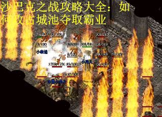 沙巴克之战攻略大全：如何攻占城池夺取霸业