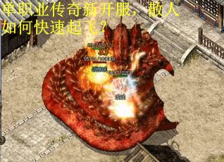 单职业传奇新开服，散人如何快速起飞？