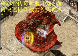单职业传奇新服开荒，如何快速提升战力领先他人？