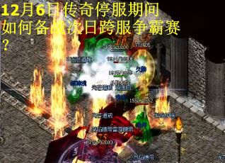 12月6日传奇停服期间如何备战次日跨服争霸赛？