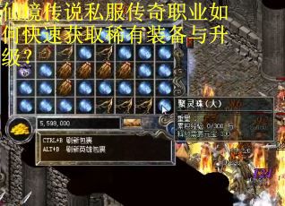 仙境传说私服传奇职业如何快速获取稀有装备与升级？