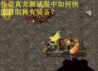 传奇真龙测试服中如何快速获取稀有装备？