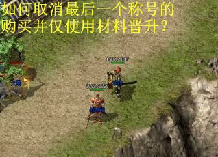 如何取消最后一个称号的购买并仅使用材料晋升？