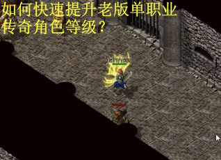 如何快速提升老版单职业传奇角色等级？